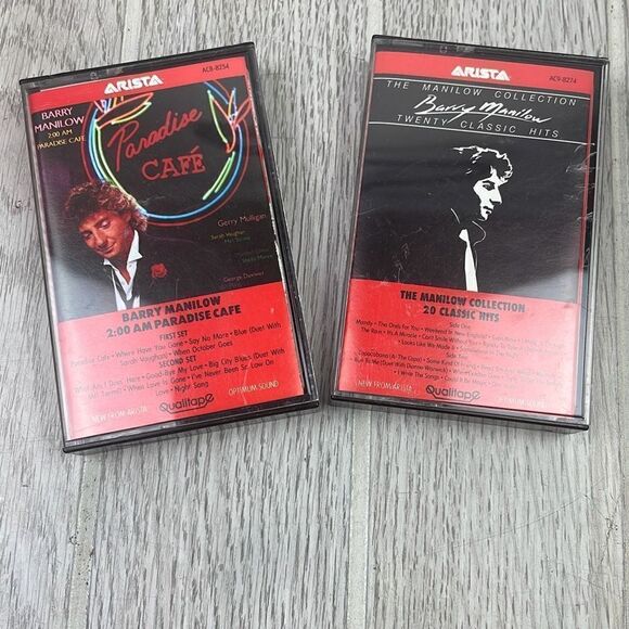 The Manilow Collection & Barry Manilow Twenty Classic Hits Cassette Tapes - Picture 1 of 8